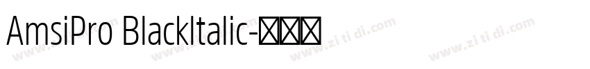 AmsiPro Blackltalic字体转换